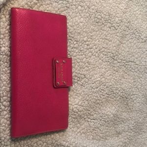 Kate Spade pink carry all wallet